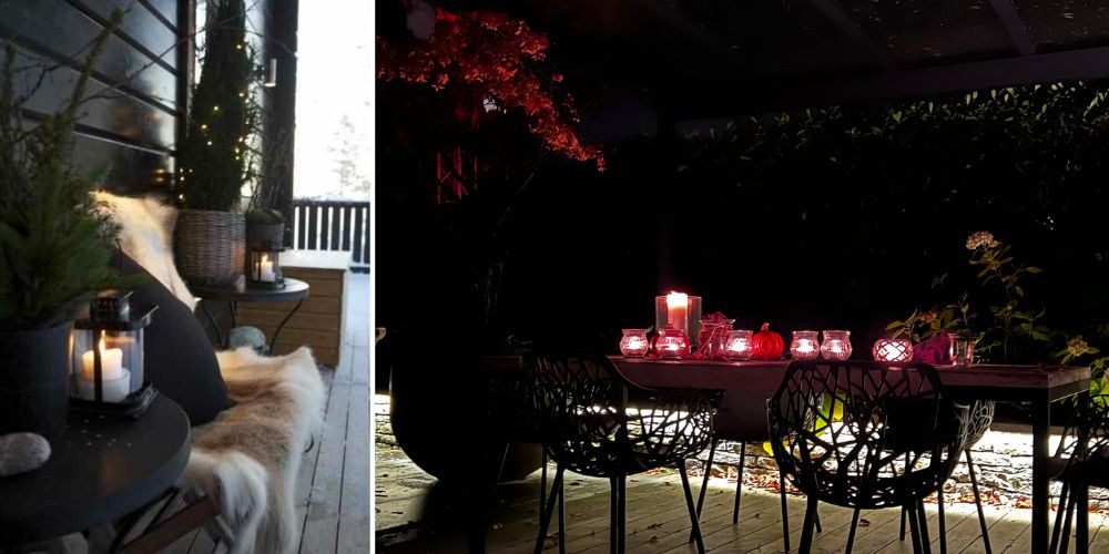 Auch in der dunklen Jahreszeit den Balkon oder Terrasse beleuchten